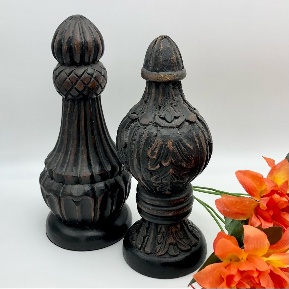 Brown Decorative Accents with Intricate Detailing
